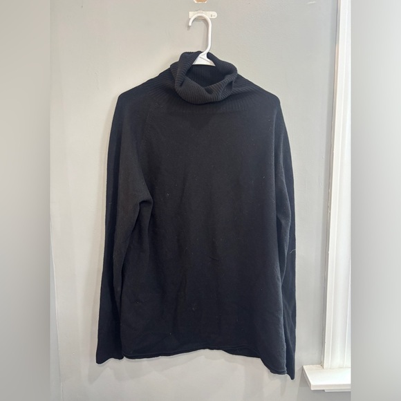 Celtic & Co. Womens Geelong Slouch Roll Neck Jumper Lambswool Small Black - Picture 6 of 13